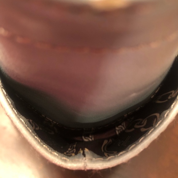 Tignanello two tone light blue & brown handle bag - Picture 15 of 16